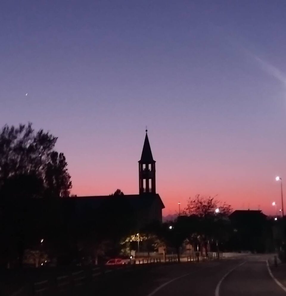 laghetto tramonto
